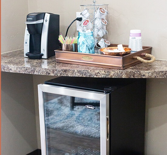 coffee and beverage station